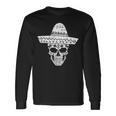 Mexican Sugar Skull Sombrero Cinco De Mayo Drink Long Sleeve T-Shirt Gifts ideas