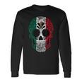Mexico Flag Sugar Skull Mexican Vintage Long Sleeve T-Shirt Gifts ideas