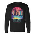 Miami Florida Vintage Retro Usa America Souvenir Long Sleeve T-Shirt Gifts ideas