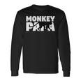 Monkey Papa For Monkey Lover Animal Father Monkey Dad Long Sleeve T-Shirt Gifts ideas