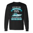 Motorboat Dad Boat Boat Boat Driver Langarmshirts Geschenkideen