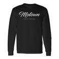 Motown Detroit Michigan Distressed Vintage Long Sleeve T-Shirt Gifts ideas