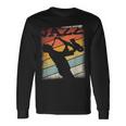 Music Retro Blues Man Plays Saxophone Jazz Long Sleeve T-Shirt Gifts ideas