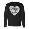 Nashville Heart Tennessee Country Music Pride Long Sleeve T-Shirt Gifts ideas