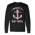 Nauti But Nice Nautical Anchor Beach Christmas Long Sleeve T-Shirt Gifts ideas