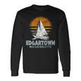 Nautical Boat Edgartown Massachusetts Yacht Club Long Sleeve T-Shirt Gifts ideas