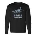 Navy Aviator F4u Corsair Ww2 Aircraft Carrier Fighter Long Sleeve T-Shirt Gifts ideas