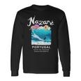 Nazare Portugal Big Wave Surfing Vintage Surf Long Sleeve T-Shirt Gifts ideas