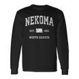 Nekoma North Dakota Nd Sportdesign Im Vintage-Stil Langarmshirts Geschenkideen