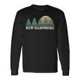 New Hampshire Nh Vintage Retro 70S Graphic Long Sleeve T-Shirt Gifts ideas