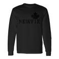 Newfoundland Newfie Maple Leaf Canada Canadian Flag Pride Long Sleeve T-Shirt Gifts ideas