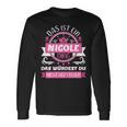 Nicole Name Name Name Day Das Ist Ein Nicole Ding Langarmshirts Geschenkideen