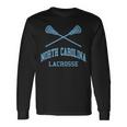 North Carolina Lacrosse Vintage Nc Lax Weathered Long Sleeve T-Shirt Gifts ideas