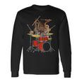 Octopus Playing Drums Unique Drummer Long Sleeve T-Shirt Gifts ideas