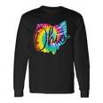 Ohio Tie Dye State Map Pride Vintage Retro Long Sleeve T-Shirt Gifts ideas