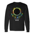 Ohio Total Solar Eclipse Totality April 8 2024 Tie Dye Long Sleeve T-Shirt Gifts ideas