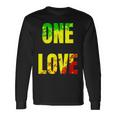 One Love Rastafari Colors For Peace & Reggae Lover Long Sleeve T-Shirt Gifts ideas