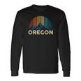 Oregon Vintage Mountains Nature Hiking Long Sleeve T-Shirt Gifts ideas