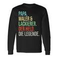 Painter And Painter Dad Legend Fatherintage Langarmshirts Geschenkideen