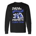 Papa 2 Söhne Perfekte Chaos Team Father's Day Langarmshirts Geschenkideen