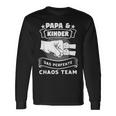 Papa & Kinder Das Perfekte Chaos Team Papa Children's Langarmshirts Geschenkideen