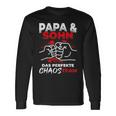 Papa & Sohn Das Perfekte Chaos Team -Atertag Bester Papa Langarmshirts Geschenkideen