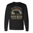 Papa Bear Spruch Für Papaatertag Bär Langarmshirts Geschenkideen