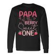 Papa Of The Berry Sweet One Strawberry First Birthday Long Sleeve T-Shirt Gifts ideas