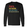 Papa Der Mann Der Mythos Der Schlechte Influence Father Slogan Langarmshirts Geschenkideen