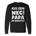 Papa Im Einsatz Father's Day Father Langarmshirts Geschenkideen