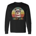 Papa Lama Lustiges Lama Alpaka Langarmshirts Geschenkideen