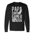 Papa Am Tag Gamer In Der Nacht Geschenk Dadatertag Langarmshirts Geschenkideen