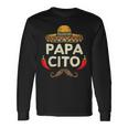 Papacito Cinco De Mayo Dad Fiesta Mexican Father's Day Long Sleeve T-Shirt Gifts ideas