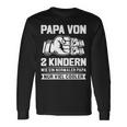 Papaon 2 Kindern Papa 2 Kinder Langarmshirts Geschenkideen