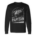 Papitän Papa Angler Papa Fischerintage-Look Kapuzenjacke Langarmshirts Geschenkideen