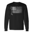Patriotic Metal Detecting Usa Flag Treasure Hunt Detectorist Long Sleeve T-Shirt Gifts ideas