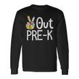 Peace Out Pre-K Last Day Of School Pre-K Graduate 2024 Long Sleeve T-Shirt Gifts ideas