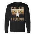 Peng Peng Ihr Spacken Langarmshirts, Vintage Gänse-Design Lustig Geschenkideen