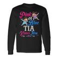 Pink Or Blue Tia Loves You Baby Gender Reveal Party Long Sleeve T-Shirt Gifts ideas