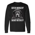 Pitbull Slogan I Guten Morgen I Suchst Du Streit Black Langarmshirts Geschenkideen