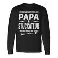 Plaster Two Titel Papa Und Stuckateur Langarmshirts Geschenkideen