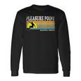 Pleasure Point Santa Cruz Retro Surfer Beach Souvenir Long Sleeve T-Shirt Gifts ideas