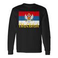 Pljevlja Srpska Crna Gora Njegos Petrovic Trobojka Cg Langarmshirts Geschenkideen