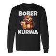 Polen Bober Kurwa Meme Bóbr Kurwa Polnisch Bier Bober Langarmshirts Geschenkideen