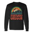 Portland Oregon Blue Langarmshirts Geschenkideen