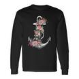 Preppy Nautical Anchor For Sailors Boaters & Yachting Long Sleeve T-Shirt Gifts ideas