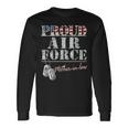 Proud Air Force Motherinlaw American Veteran Military Long Sleeve T-Shirt Gifts ideas