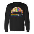 Proud Ally Pride Lgbt Transgender Flag Heart Gay Lesbian Long Sleeve T-Shirt Gifts ideas
