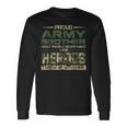 Proud Army Brother Patriotic Military Veteran Long Sleeve T-Shirt Gifts ideas