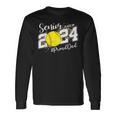 Proud Dad Of A 2024 Senior Graduate Class 2024 Softball Long Sleeve T-Shirt Gifts ideas